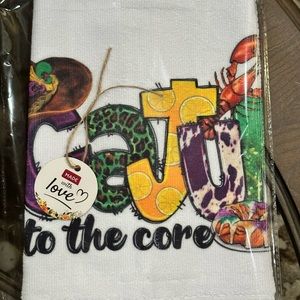 Customized Cajun microfiber kitchen towel